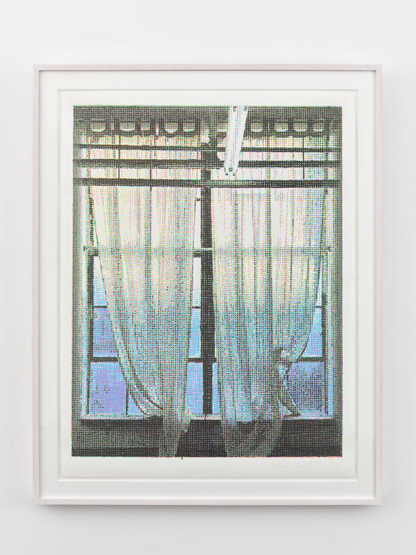 Asher Liftin, "Studio Window (7:18)", 2024, Silkscreen and Relief Print